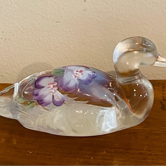 Fenton Handpainted Glass Duck - Picture 2 of 8